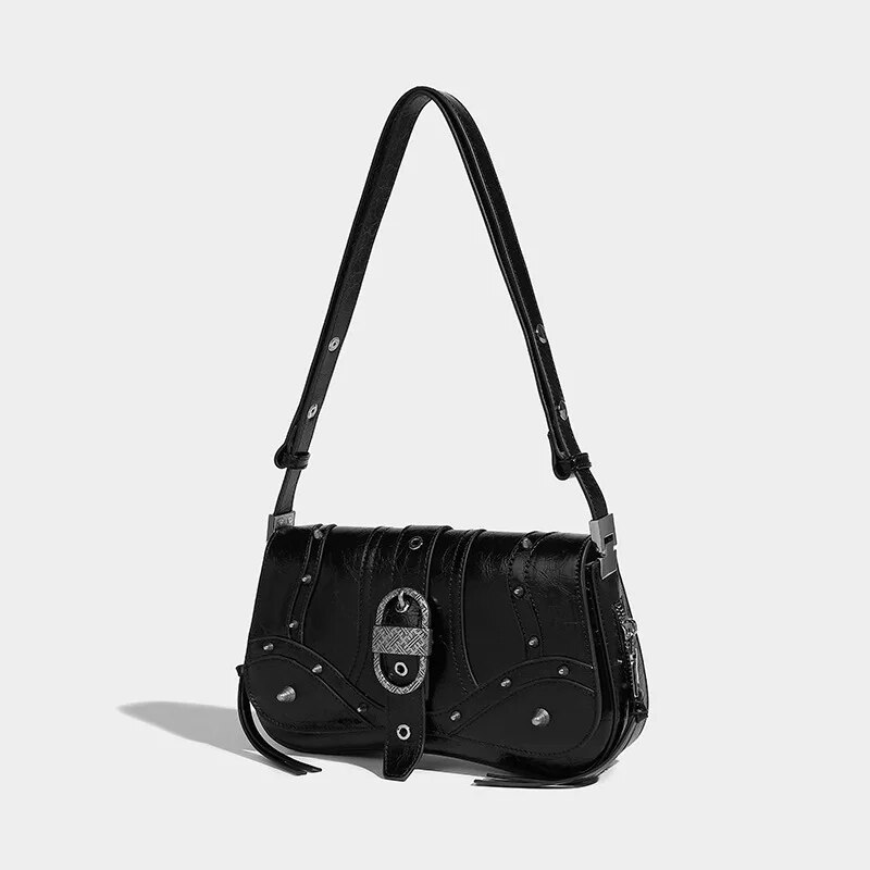 Shoulder Crossbody Bag With Metal Studs