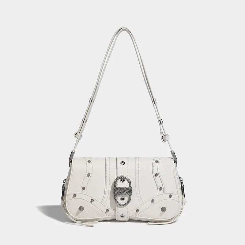 Shoulder Crossbody Bag With Metal Studs