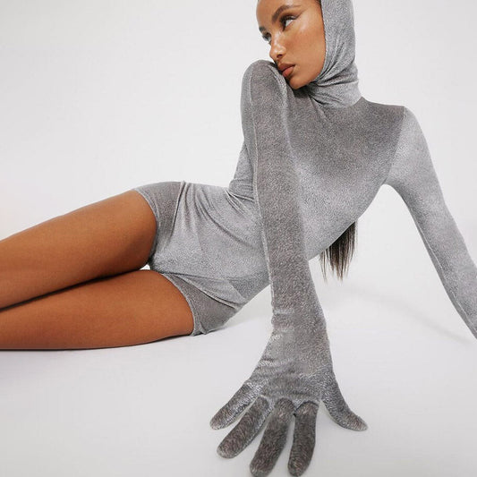 Ariana Hooded Long Sleeve Jumpsuit