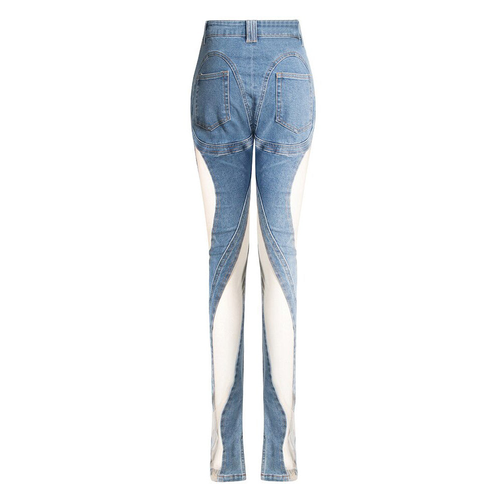 Davina Mesh High Waist Jeans