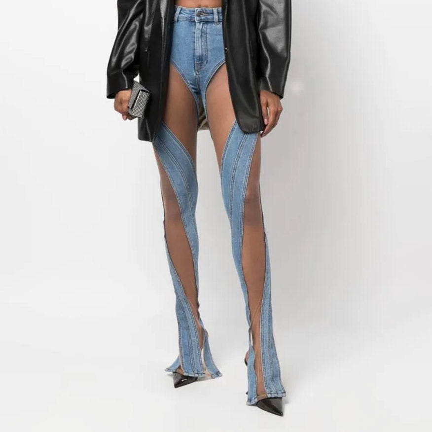 Davina Mesh High Waist Jeans