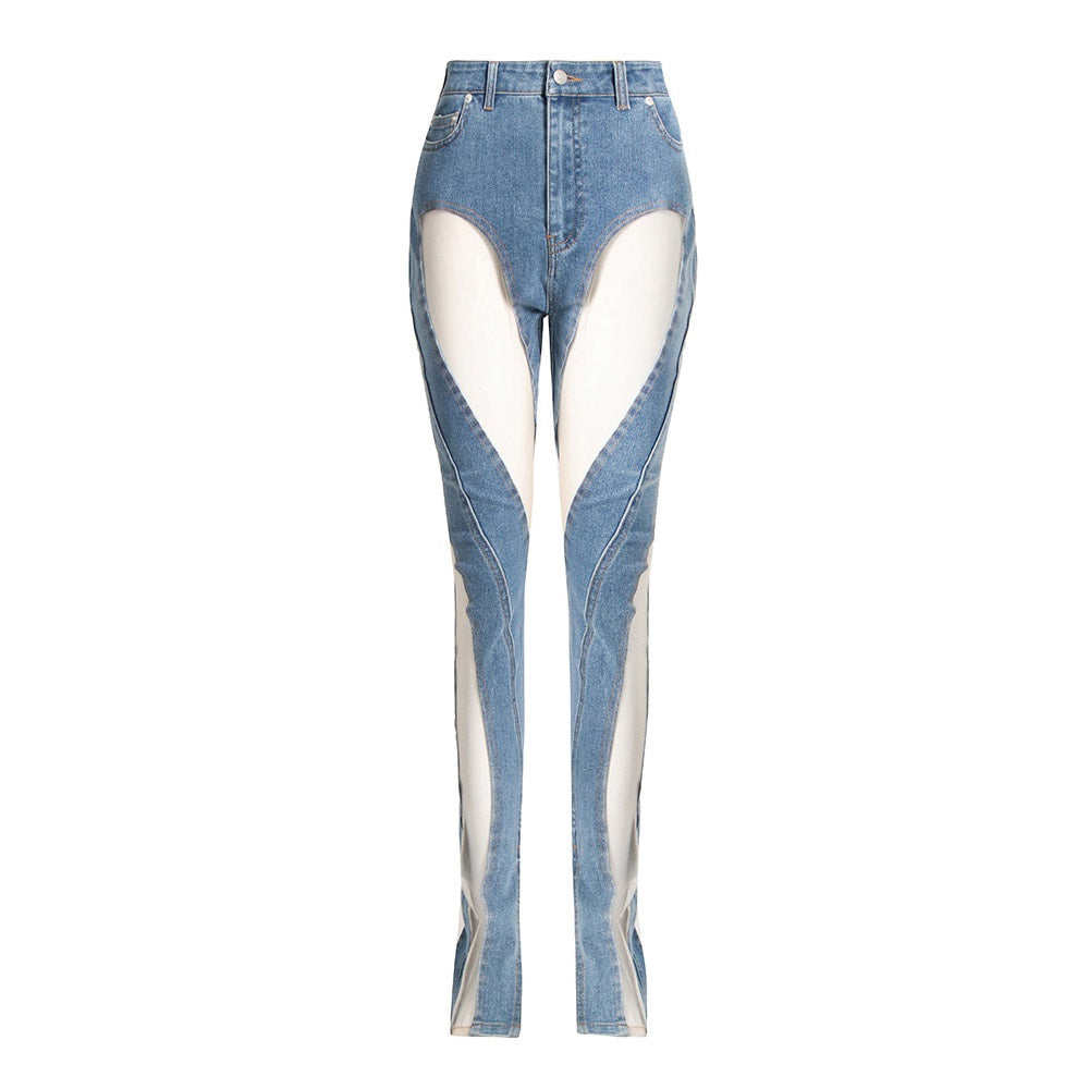 Davina Mesh High Waist Jeans