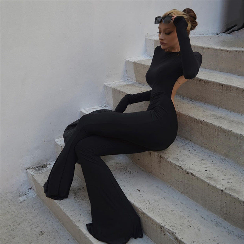 Antonella Black Cut Out Jumpsuit