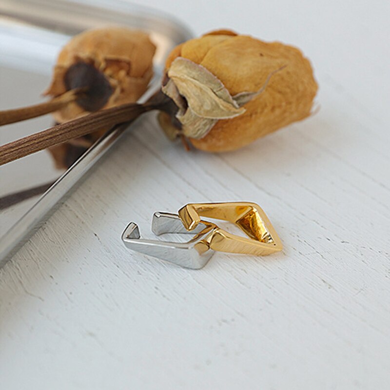 Geometric Clip Earrings