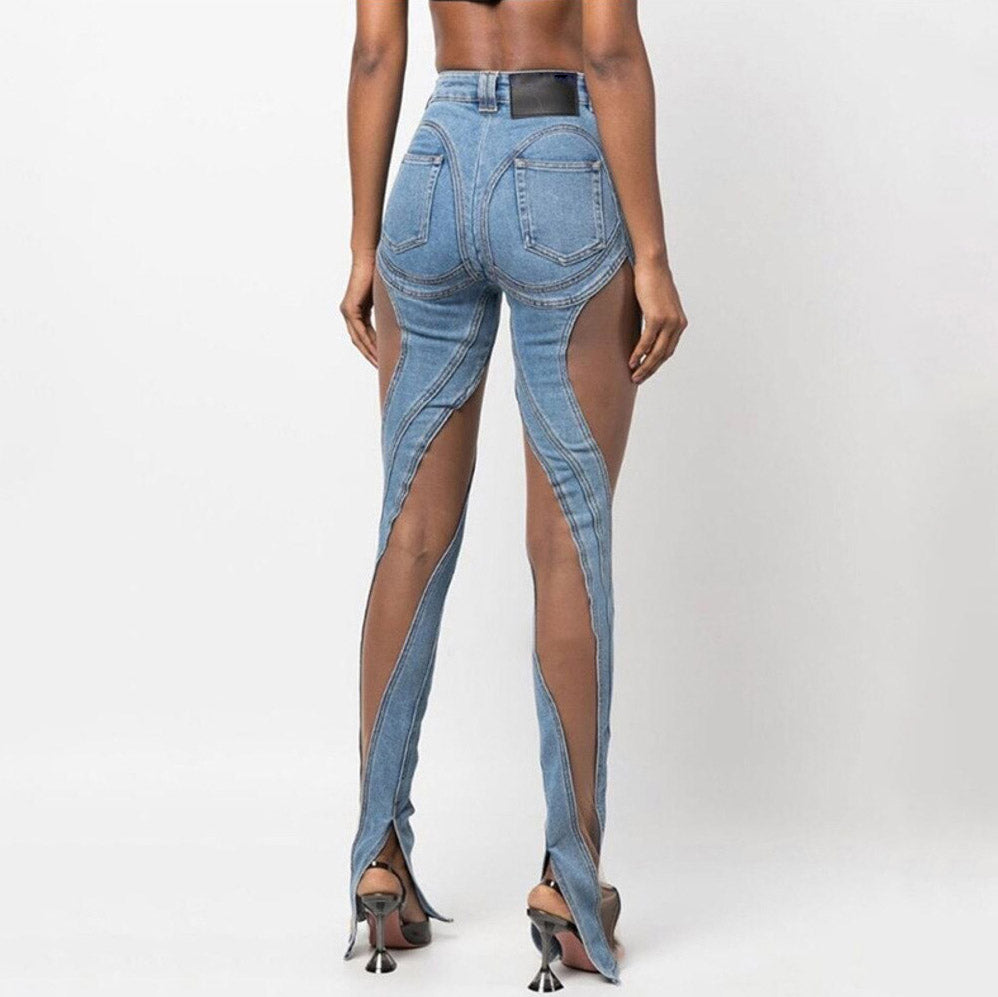 Davina Mesh High Waist Jeans