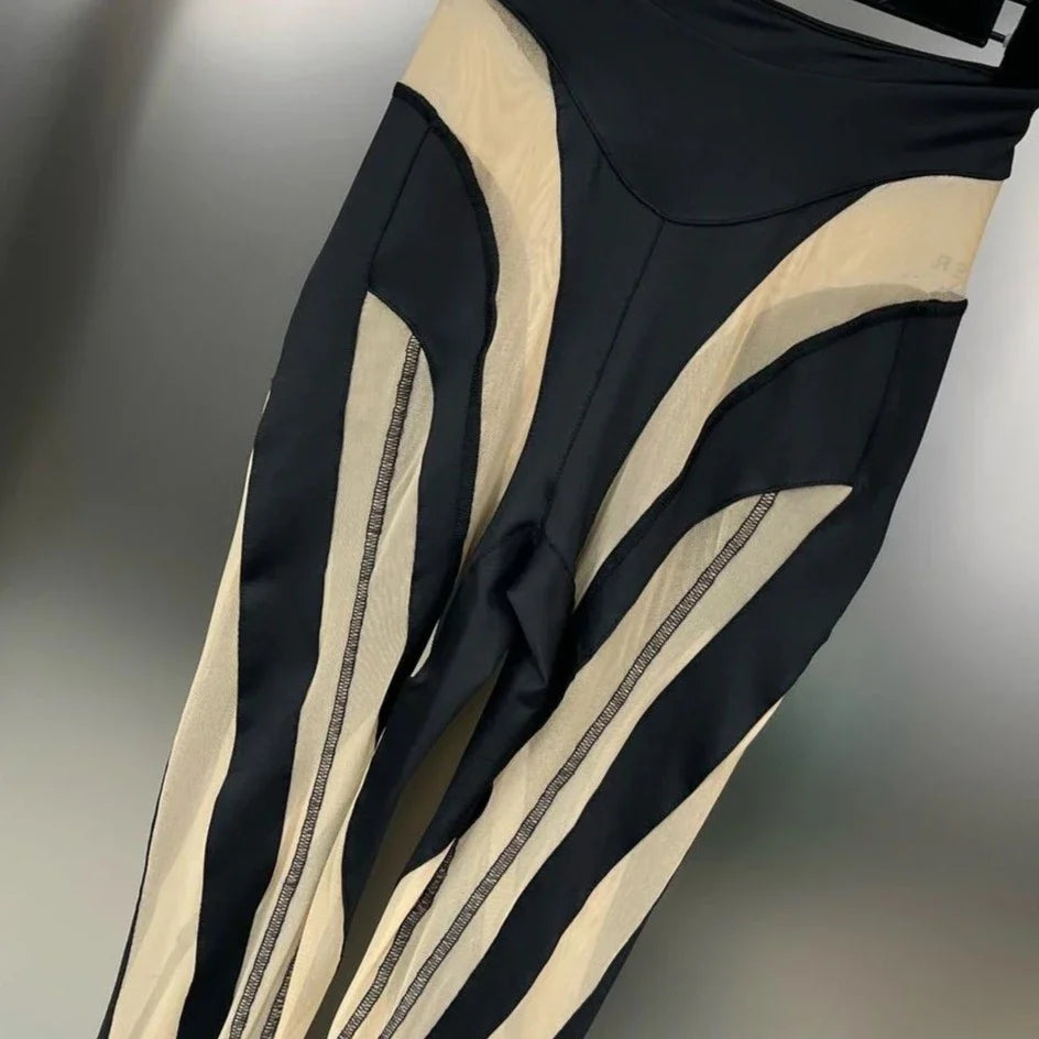 Dalary Printed Mesh Leggings