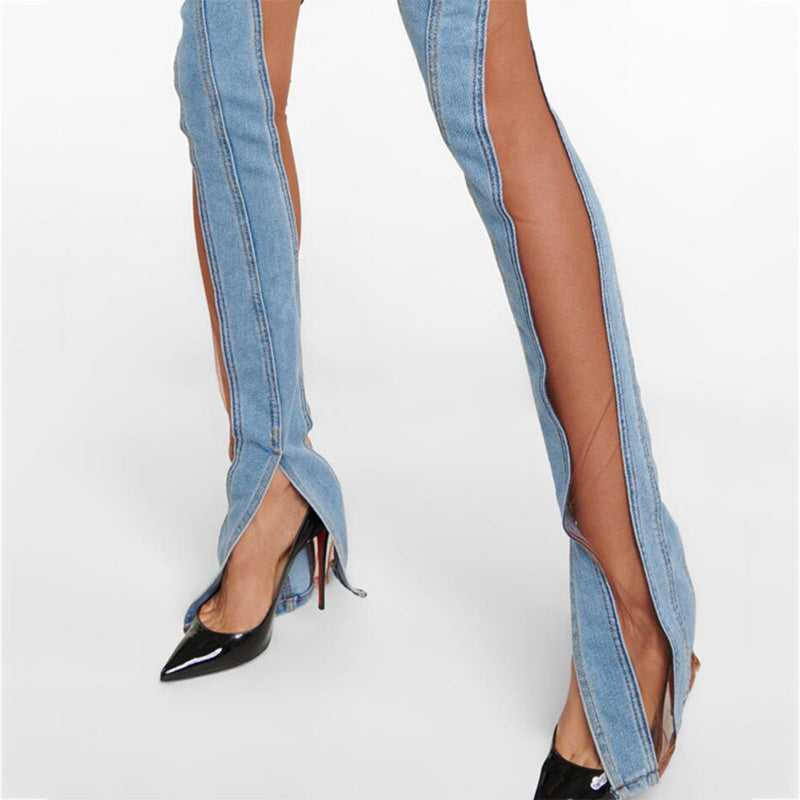 Davina Mesh High Waist Jeans