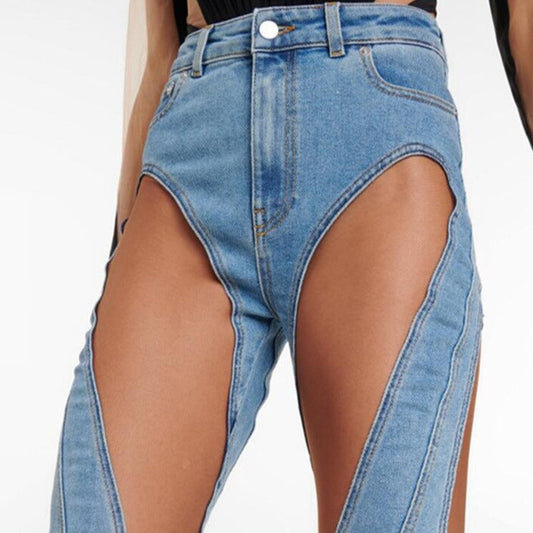 Davina Mesh High Waist Jeans