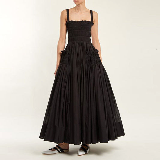 Ada Puff Backless Maxi Dress