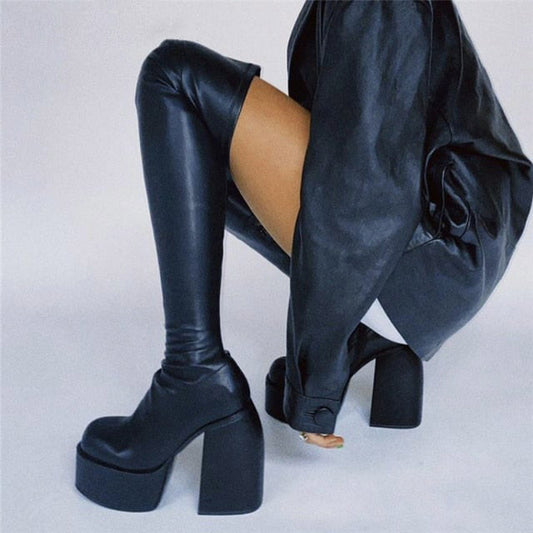 Romina High Heel Boots With Platform