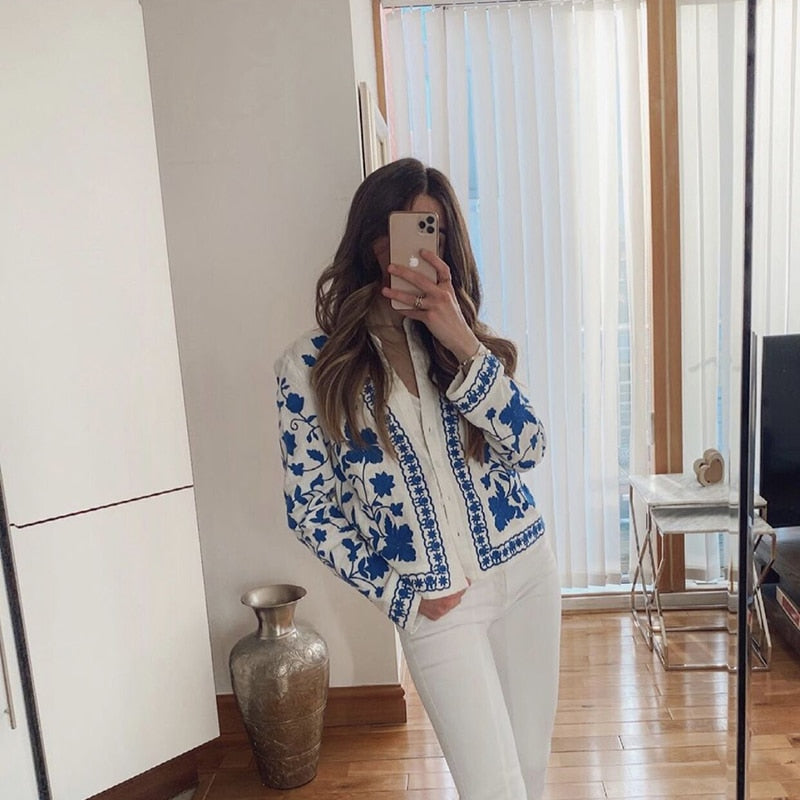 Daniella Embroidered Cardigan